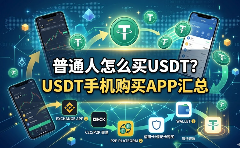 普通人怎么买usdt？usdt手机购买APP汇总